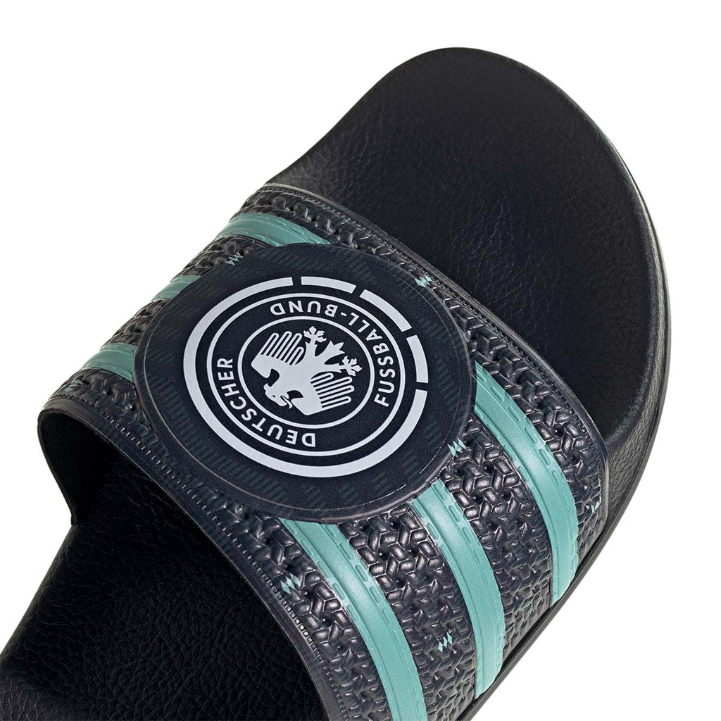 ADIDAS GERMANY 2026 TREFOIL SLIDE - COLLEGIATE NAVY/FLASH AQUA