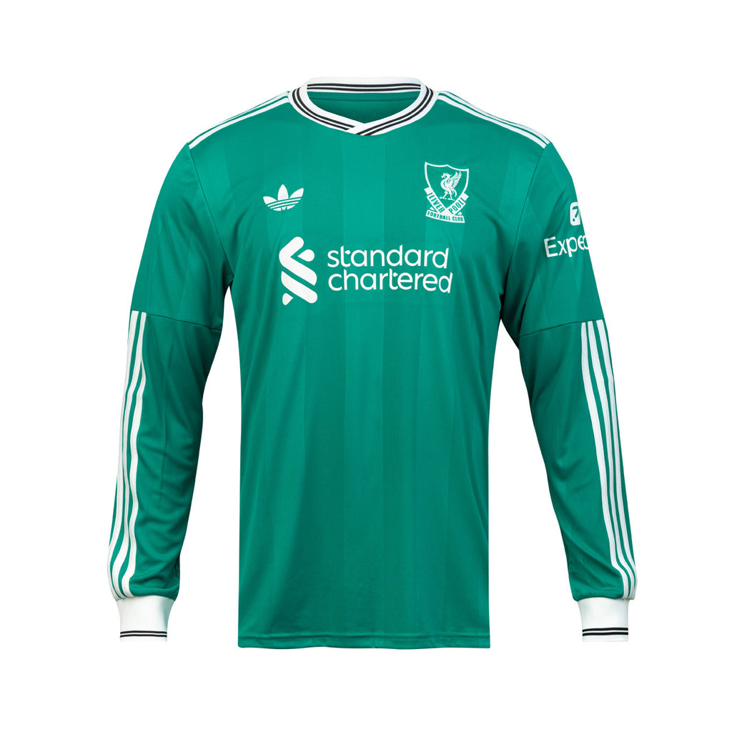 ADIDAS LIVERPOOL 2025/2026 THIRD REPLICA LONG SLEEVE JERSEY - SEA GREEN