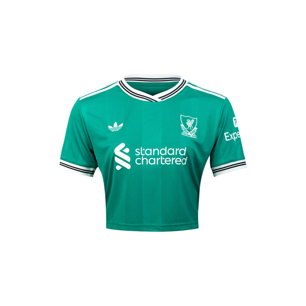 ADIDAS LIVERPOOL 2025/2026 THIRD WOMEN CROP JERSEY - SEA GREEN