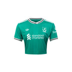ADIDAS LIVERPOOL 2025/2026 THIRD WOMEN CROP JERSEY - SEA GREEN