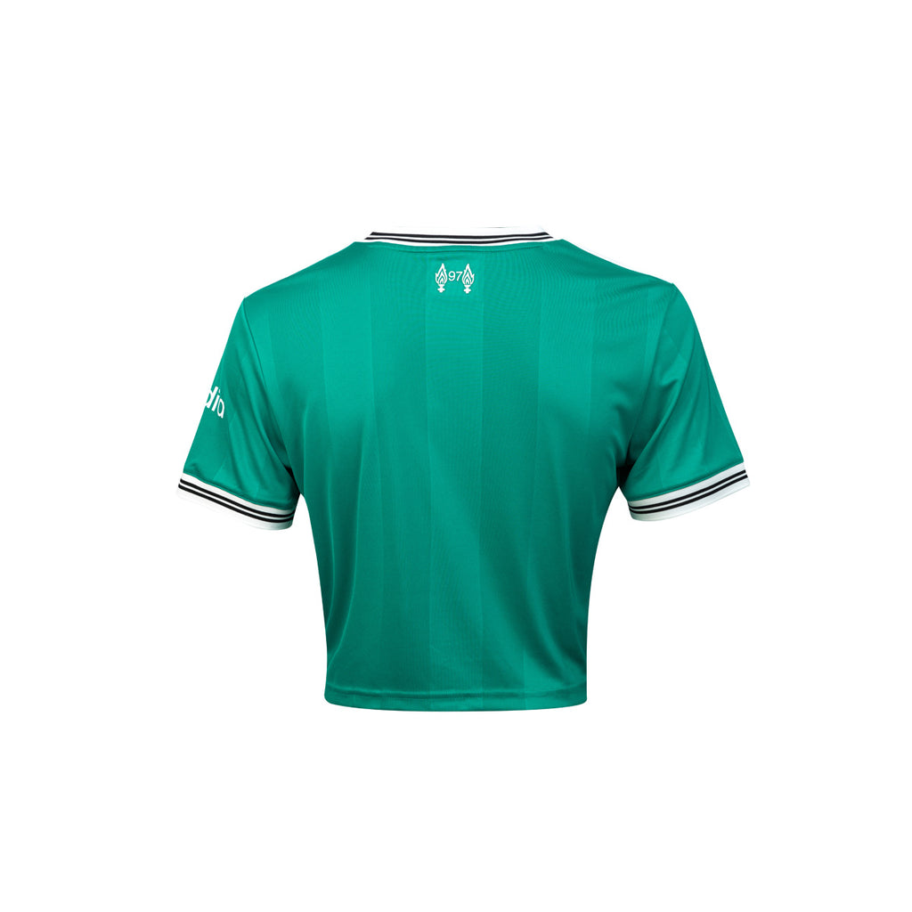ADIDAS LIVERPOOL 2025/2026 THIRD WOMEN CROP JERSEY - SEA GREEN