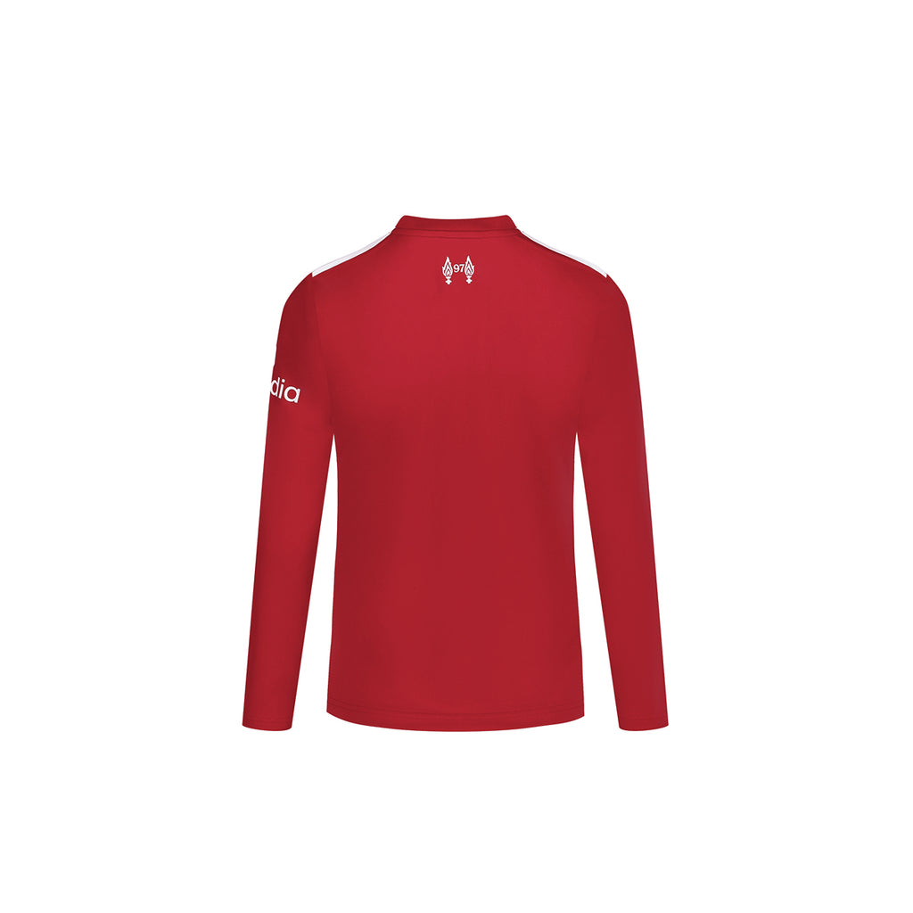 ADIDAS LIVERPOOL 2026/2027 HOME FAN KIDS LONG SLEEVE JERSEY - ACTIVE MAROON