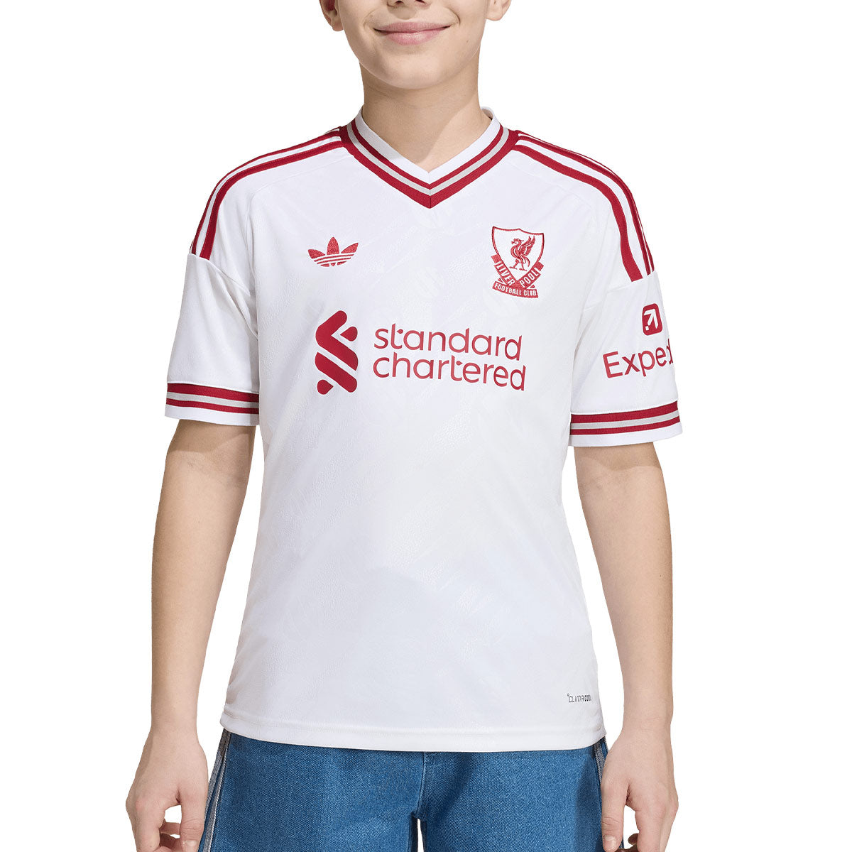 ADIDAS LIVERPOOL 2026/2027 AWAY KIDS JERSEY - WHITE