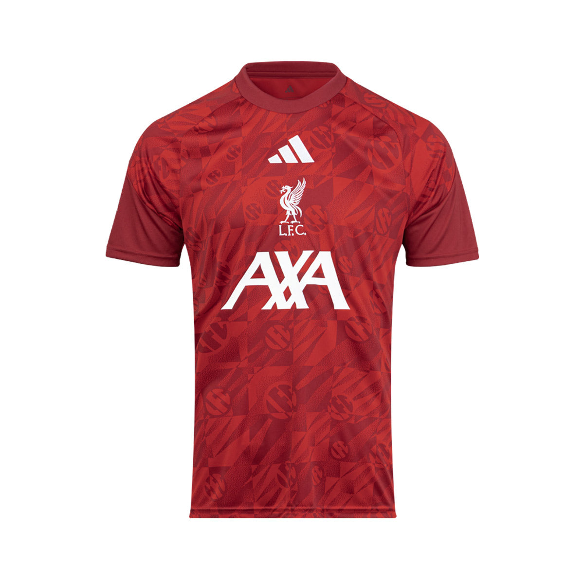 ADIDAS LIVERPOOL 2026/2027 PRE SHIRT - ACTIVE MAROON/BETTER SCARLET