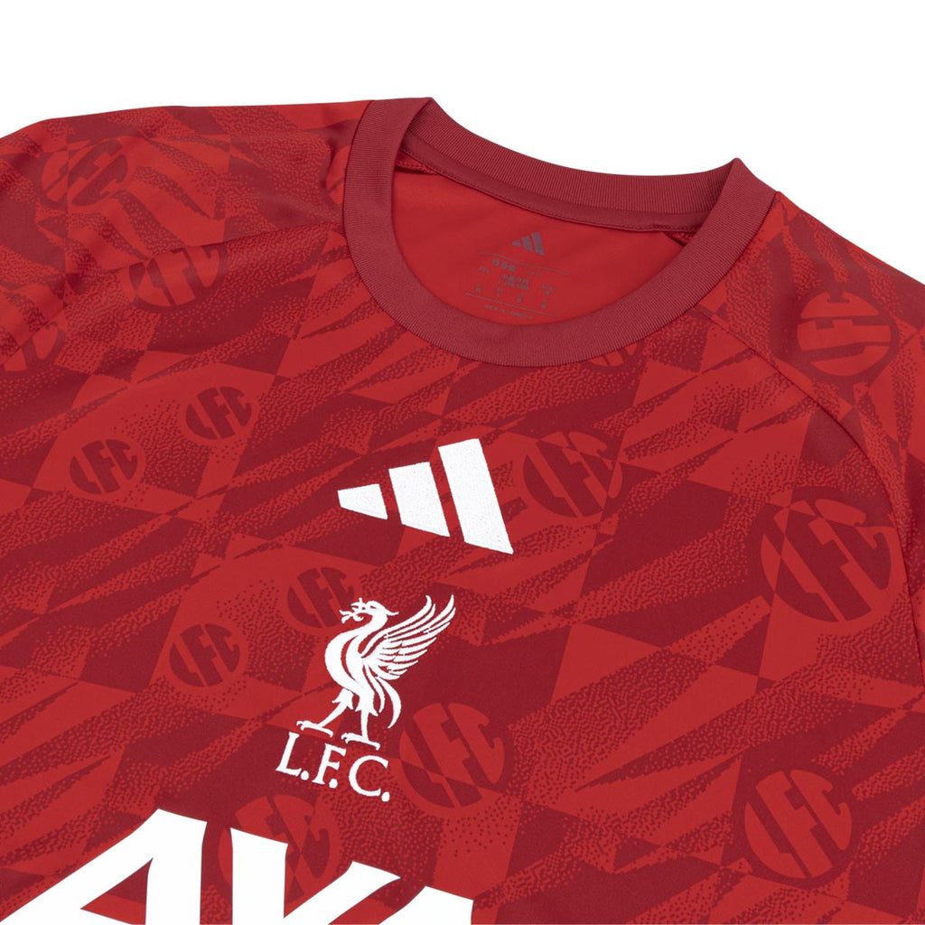 ADIDAS LIVERPOOL 2026/2027 PRE SHIRT - ACTIVE MAROON/BETTER SCARLET