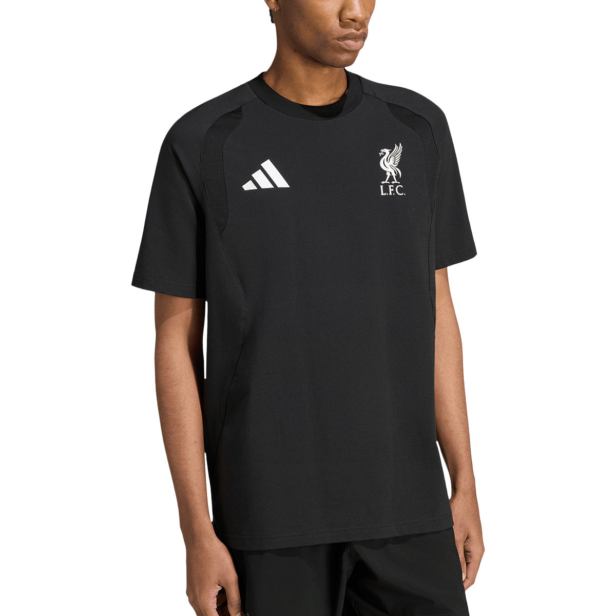 ADIDAS LIVERPOOL TIRO TRAVEL TEE  - BLACK