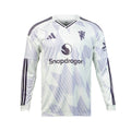 ADIDAS MANCHESTER UNITED 2025/2026 AWAY REPLICA LONG SLEEVE JERSEY - WHITE