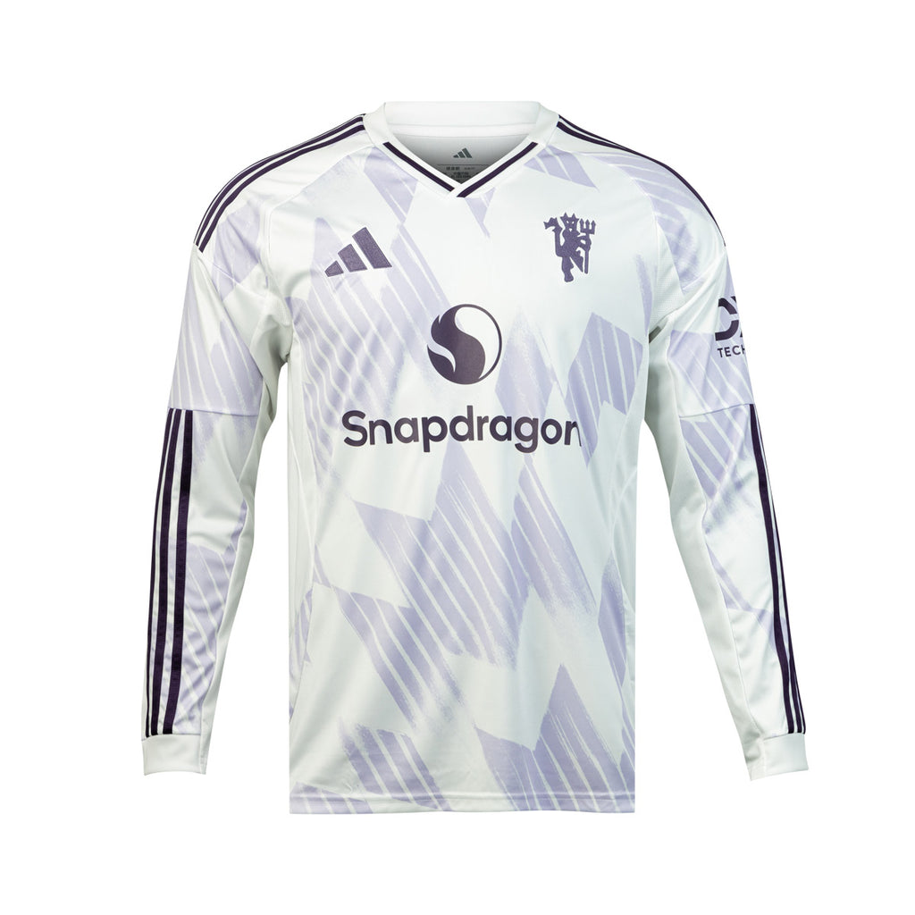 ADIDAS MANCHESTER UNITED 2025/2026 AWAY REPLICA LONG SLEEVE JERSEY - WHITE
