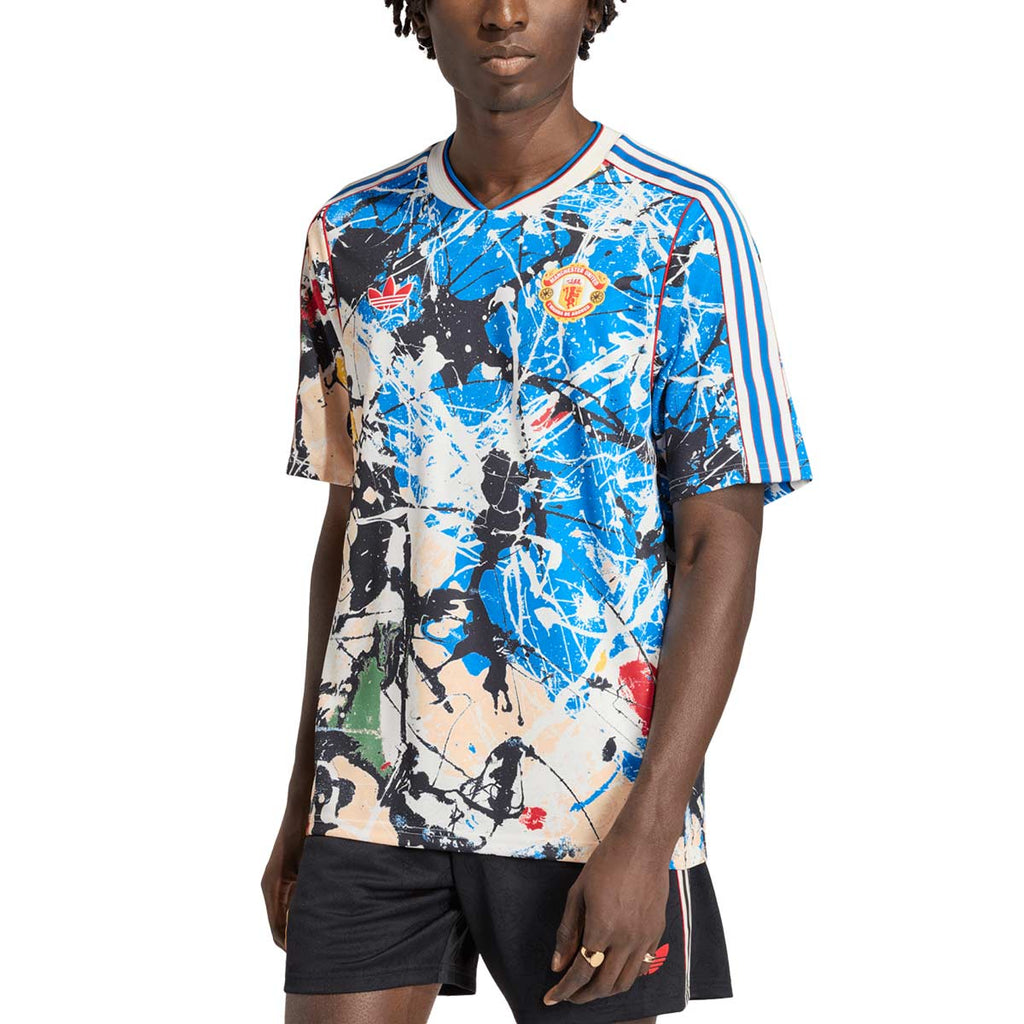 ADIDAS MANCHESTER UNITED STONE ROSES JERSEY - MULTICOLOR