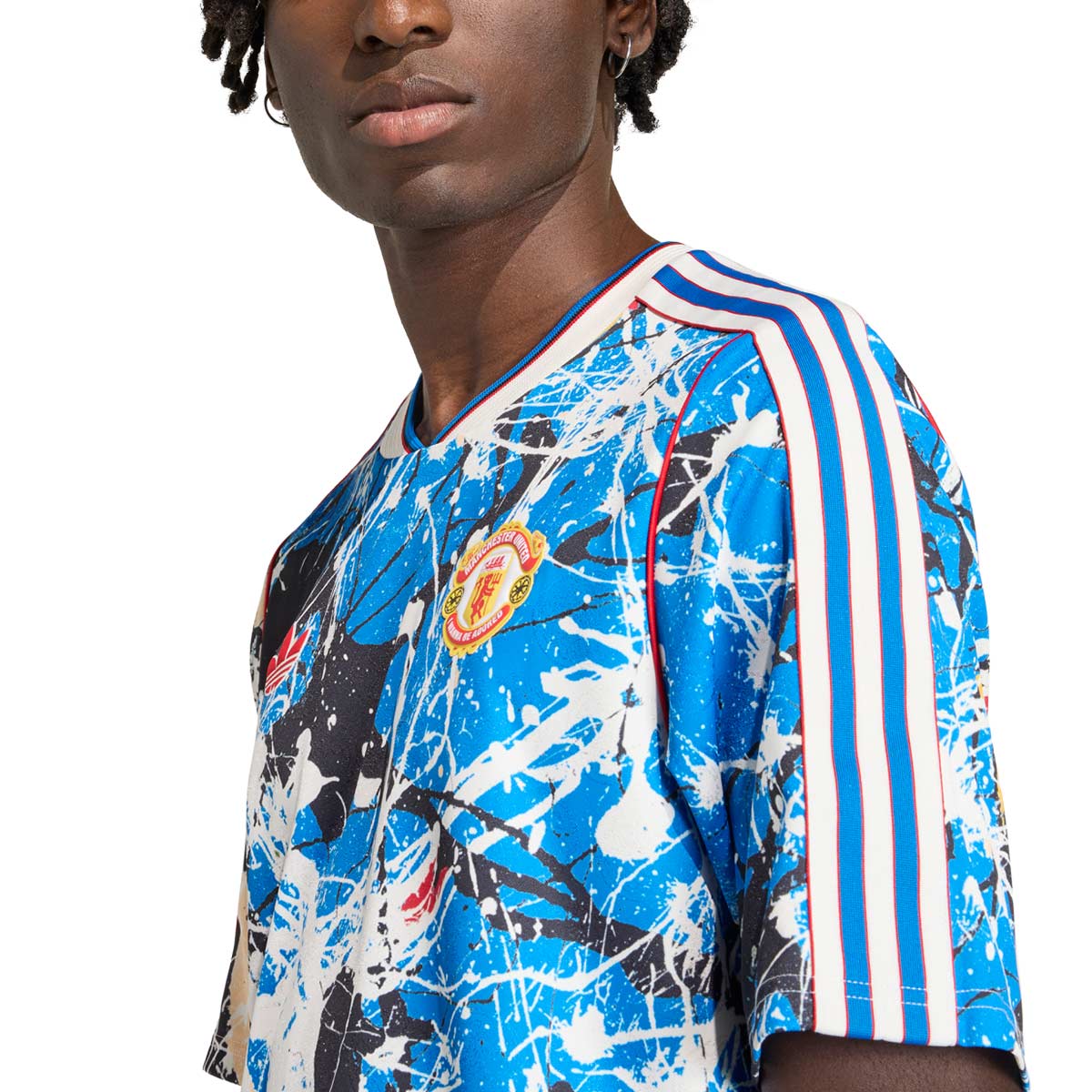 ADIDAS MANCHESTER UNITED STONE ROSES JERSEY - MULTICOLOR