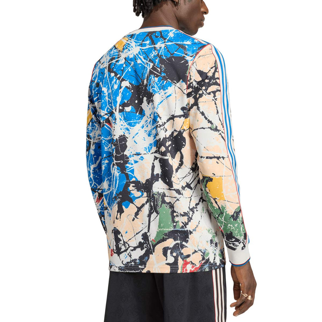 ADIDAS MANCHESTER UNITED STONE ROSES LONG SLEEVE JERSEY - MULTICOLOR