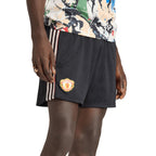 ADIDAS MANCHESTER UNITED STONE ROSES SHORTS - BLACK
