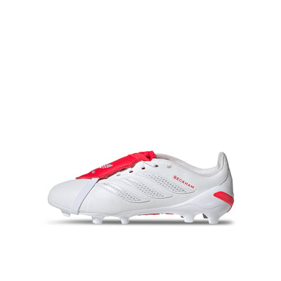 ADIDAS PREDATOR DAVID BECKHAM LEAGUE FT FG J - FTWR WHITE/SILVER MET/LUCID RED