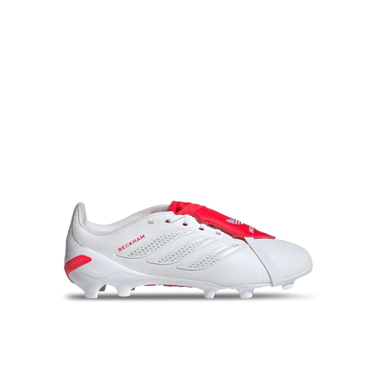 ADIDAS PREDATOR DAVID BECKHAM LEAGUE FT FG J - FTWR WHITE/SILVER MET/LUCID RED
