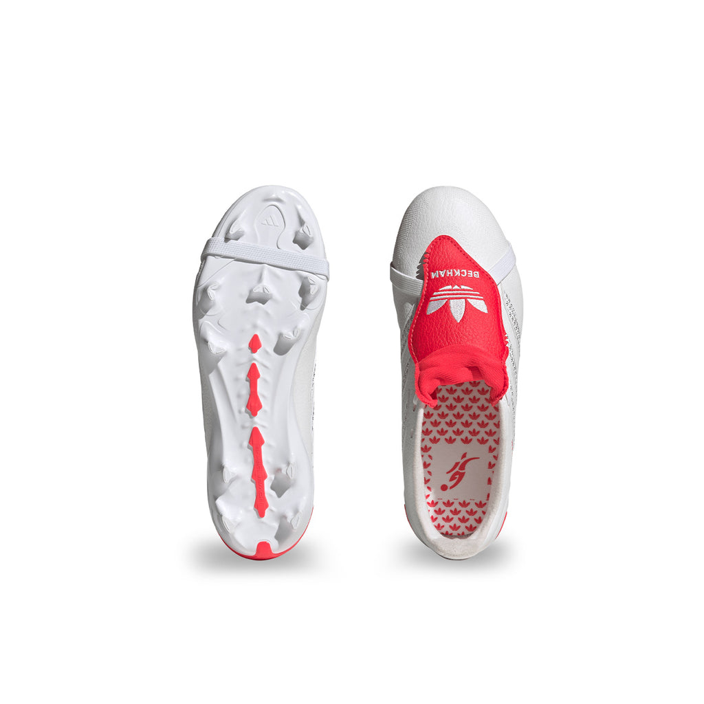 ADIDAS PREDATOR DAVID BECKHAM LEAGUE FT FG J - FTWR WHITE/SILVER MET/LUCID RED