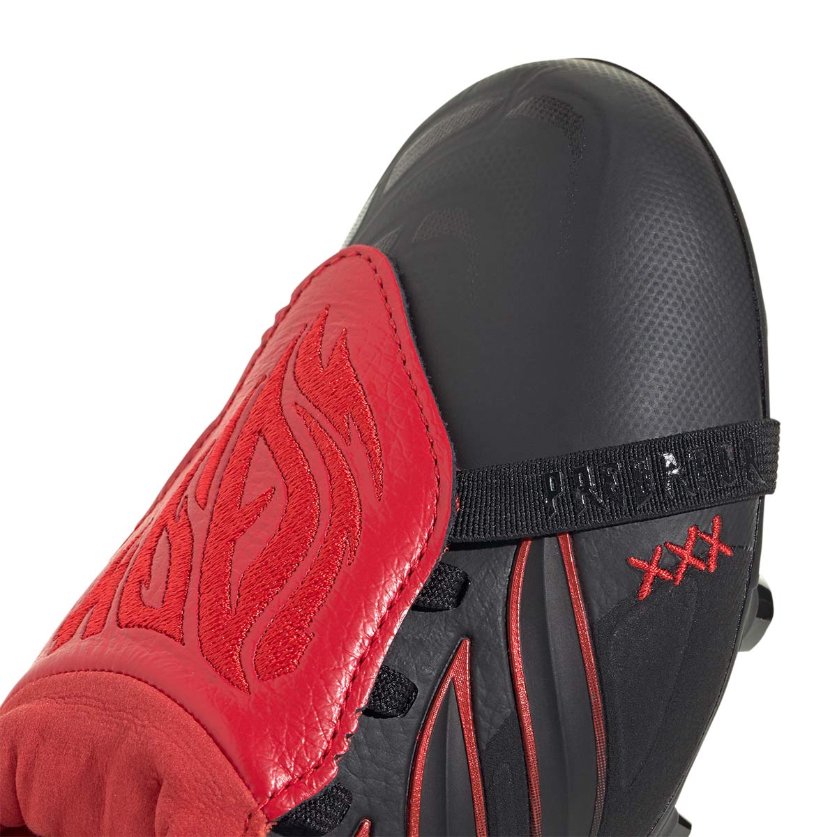 ADIDAS PREDATOR LEATHER TECH ELITE FT FG J - CORE BLACK/CORE BLACK/CORE BLACK