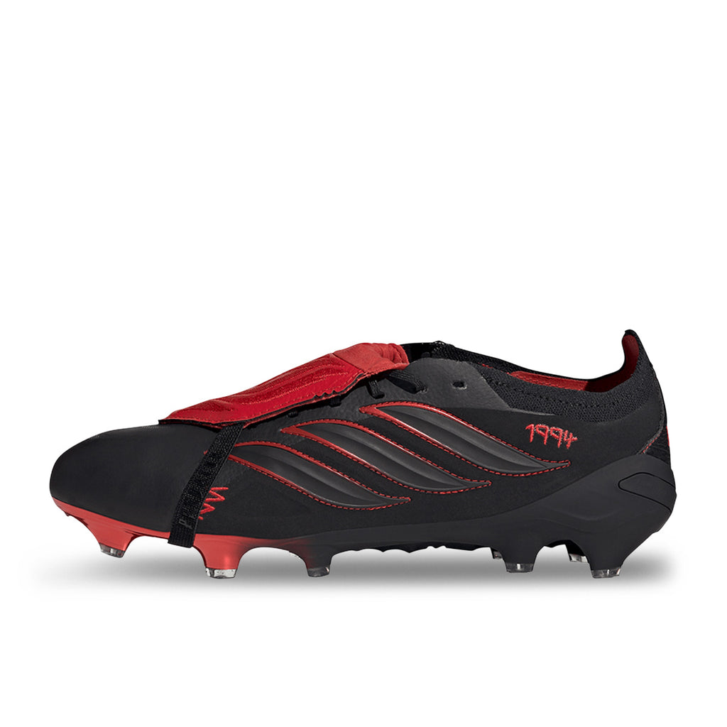 ADIDAS PREDATOR LEATHER TECH ELITE FT FG - CORE BLACK/CORE BLACK/VIVID RED