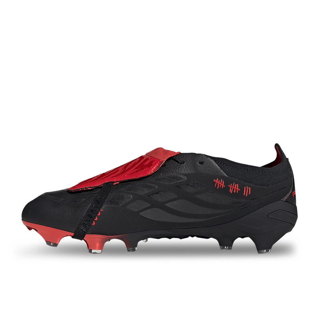ADIDAS PREDATOR LEATHER TECH ELITE FT FG - CORE BLACK/CORE BLACK/VIVID RED