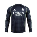 ADIDAS REAL MADRID 2025/2026 AWAY PLAYER LONG SLEEVE JERSEY - LEGEND INK