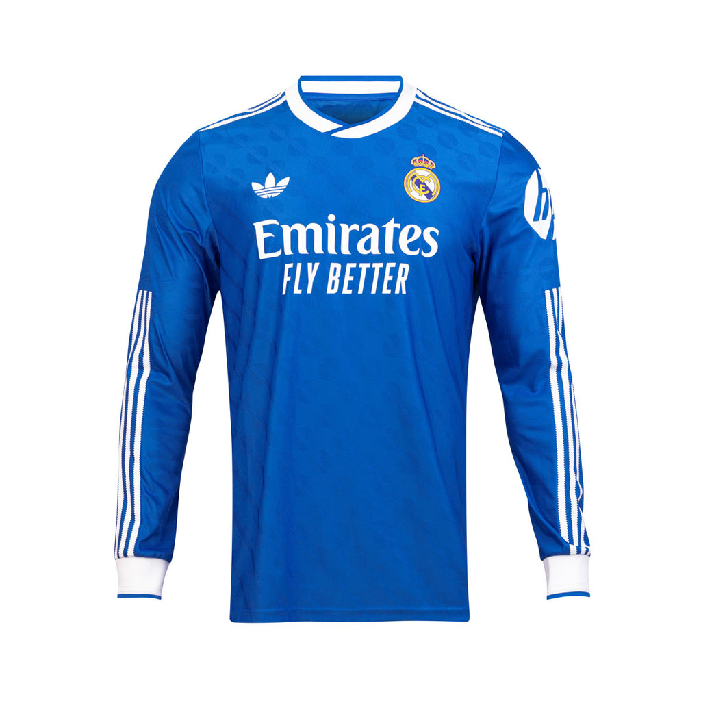 ADIDAS REAL MADRID 2025/2026 THIRD PLAYER LONG SLEEVE JERSEY - BLUEBIRD