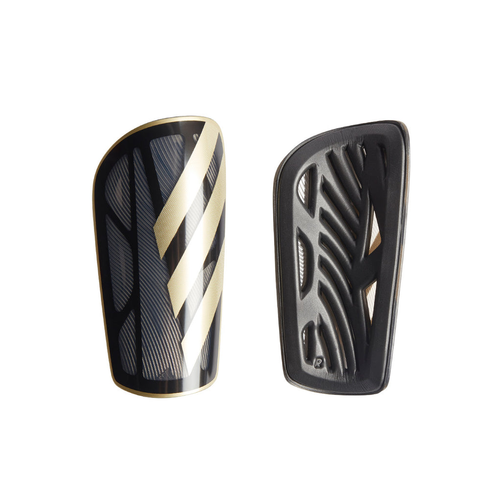 ADIDAS TIRO LEAGUE SHIN GUARDS - BLACK/GOLD MET/WHITE
