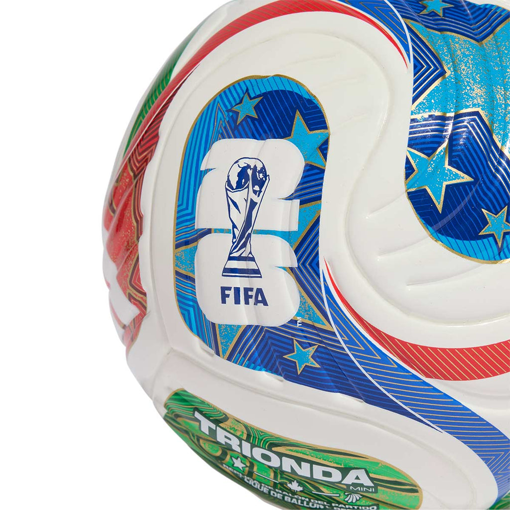 ADIDAS TRIONDA MINI BALL - WHITE BLUE/POWER RED/AMAZON GREEN