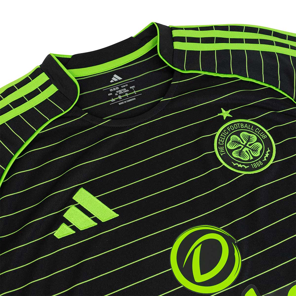 ADIDAS CELTIC FC 2025/2026 AWAY REPLICA JERSEY - BLACK