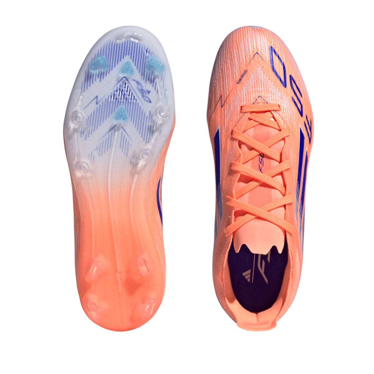 ADIDAS F50 ELITE FG J - BEAM ORANGE/LUCID BLUE/FTWR WHITE