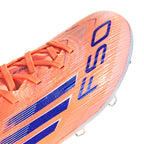 ADIDAS F50 ELITE FG J - BEAM ORANGE/LUCID BLUE/FTWR WHITE
