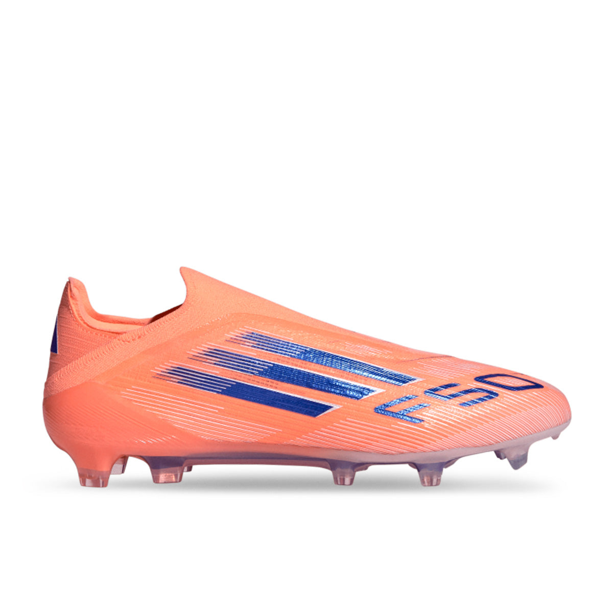 ADIDAS F50 ELITE LACELESS FG - BEAM ORANGE/LUCID BLUE/FTWR WHITE