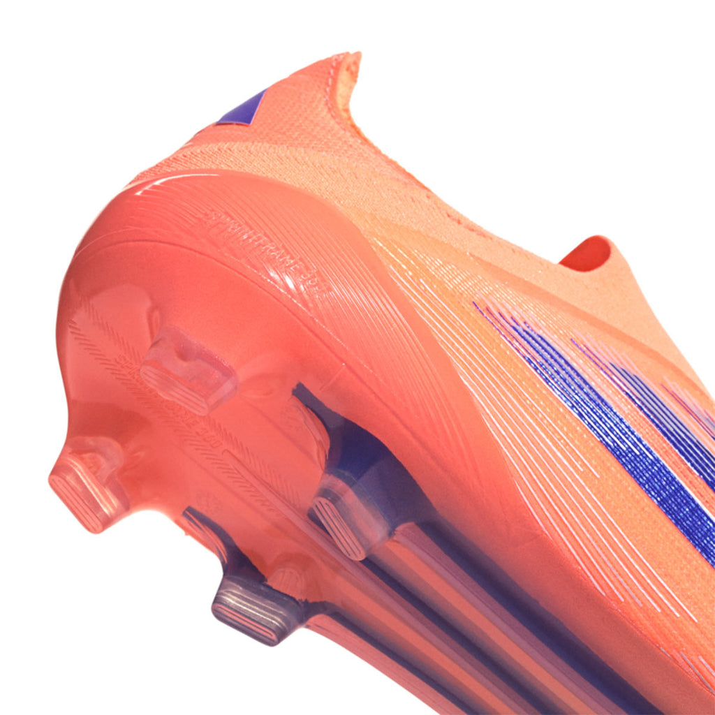 ADIDAS F50 ELITE LACELESS FG - BEAM ORANGE/LUCID BLUE/FTWR WHITE