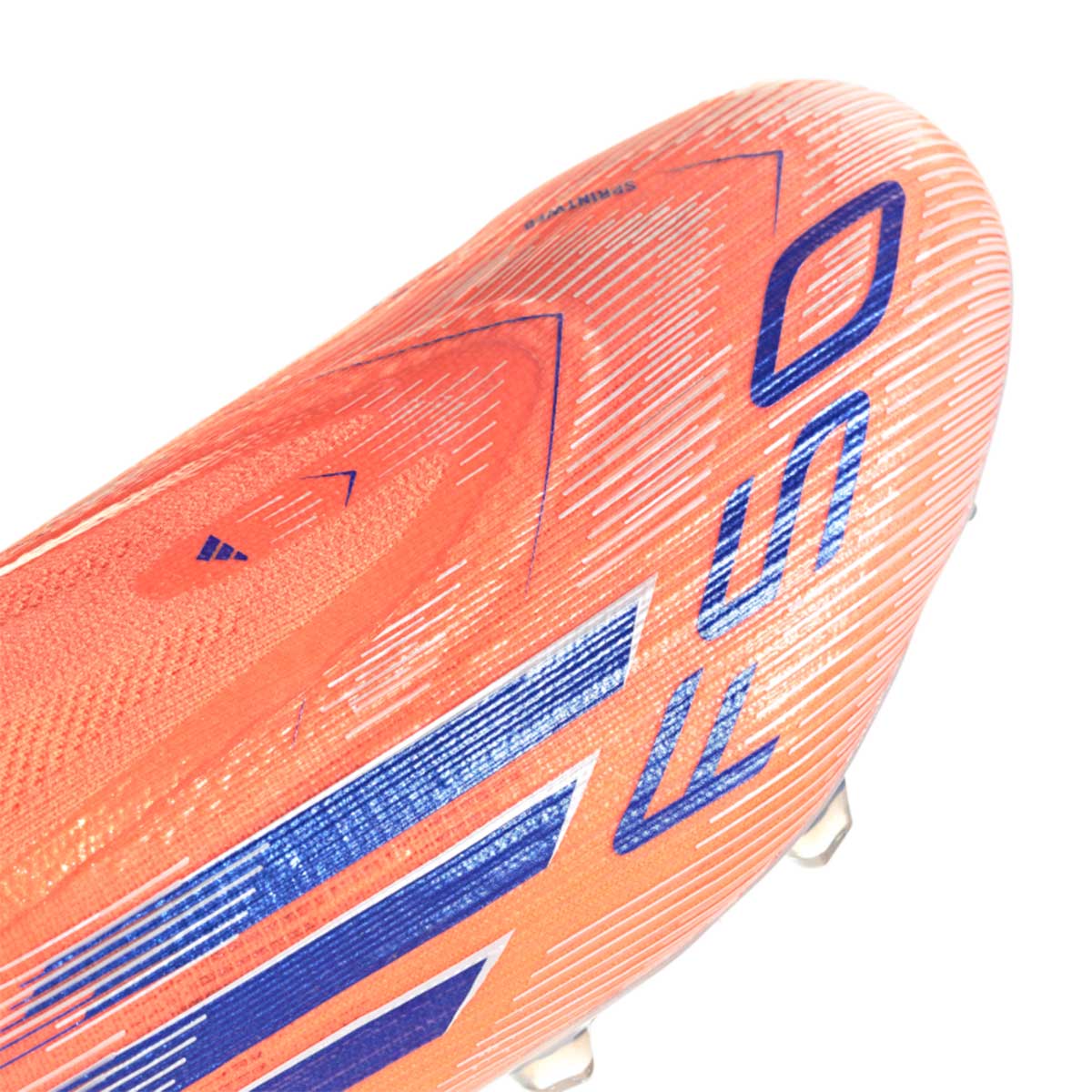 ADIDAS F50 ELITE LACELESS FG - BEAM ORANGE/LUCID BLUE/FTWR WHITE