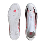 ADIDAS F50 LAMINE YAMAL ELITE LACELESS FG J - FTWR WHITE/CORE BLACK/LUCID RED