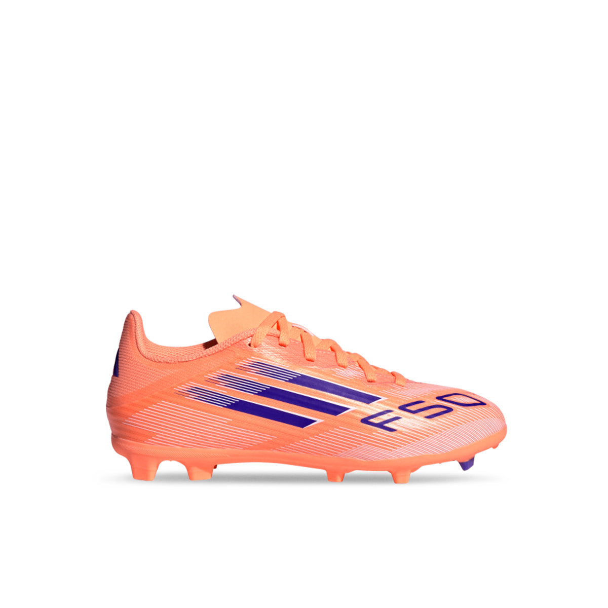 ADIDAS F50 LEAGUE FG/MG J - BEAM ORANGE/LUCID BLUE/FTWR WHITE