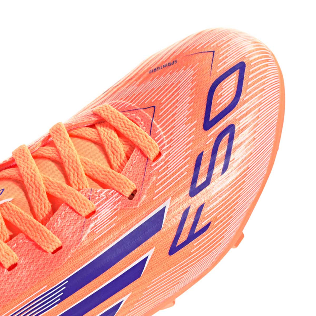 ADIDAS F50 LEAGUE FG/MG J - BEAM ORANGE/LUCID BLUE/FTWR WHITE