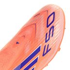 ADIDAS F50 LEAGUE LACELESS FG/MG J - BEAM ORANGE/LUCID BLUE/FTWR WHITE