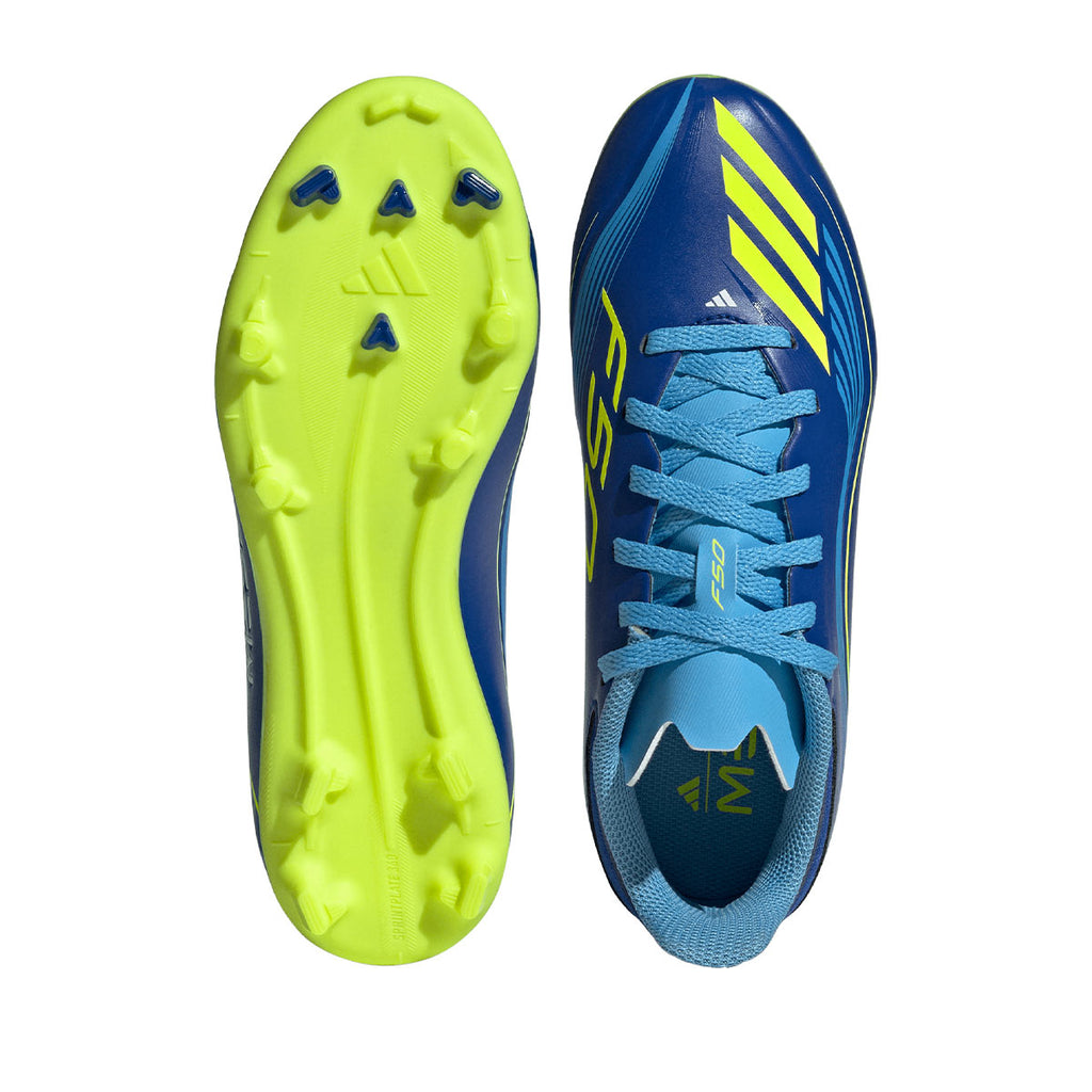 ADIDAS F50 MESSI LEAGUE FG/MG J - TEAM ROYAL BLUE/SOLAR YELLOW/SEMI BLUE BURST