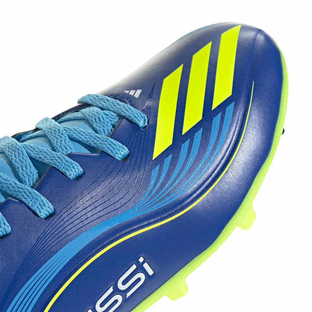 ADIDAS F50 MESSI LEAGUE FG/MG J - TEAM ROYAL BLUE/SOLAR YELLOW/SEMI BLUE BURST