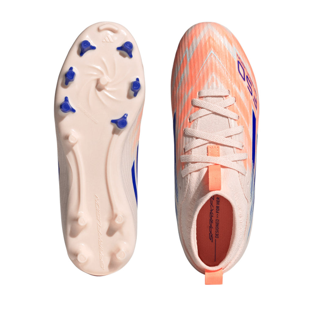 ADIDAS F50 SPARKFUSION LEAGUE FG/AG J - BLISS ORANGE/LUCID BLUE/BEAM ORANGE