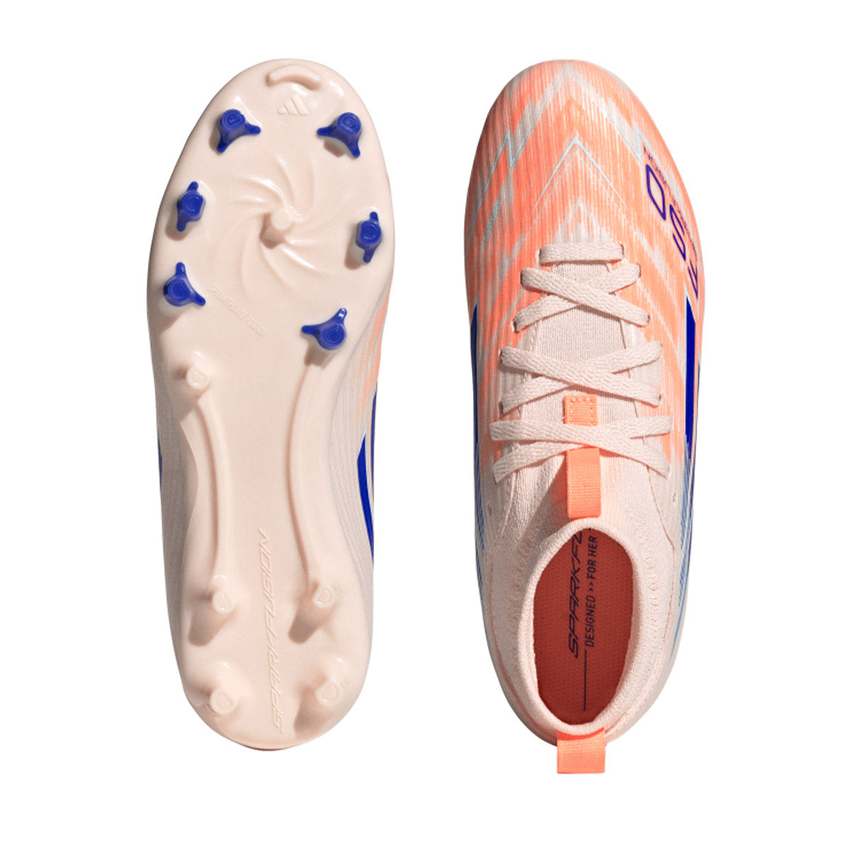ADIDAS F50 SPARKFUSION LEAGUE FG/AG J - BLISS ORANGE/LUCID BLUE/BEAM ORANGE