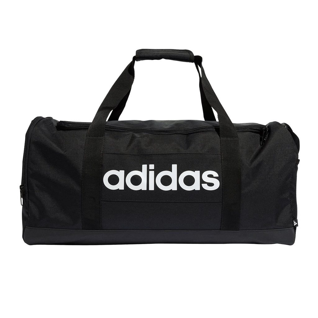 ADIDAS LINEAR DUFFEL MEDIUM - BLACK/BLACK/WHITE