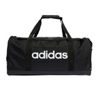 ADIDAS LINEAR DUFFEL MEDIUM - BLACK/BLACK/WHITE