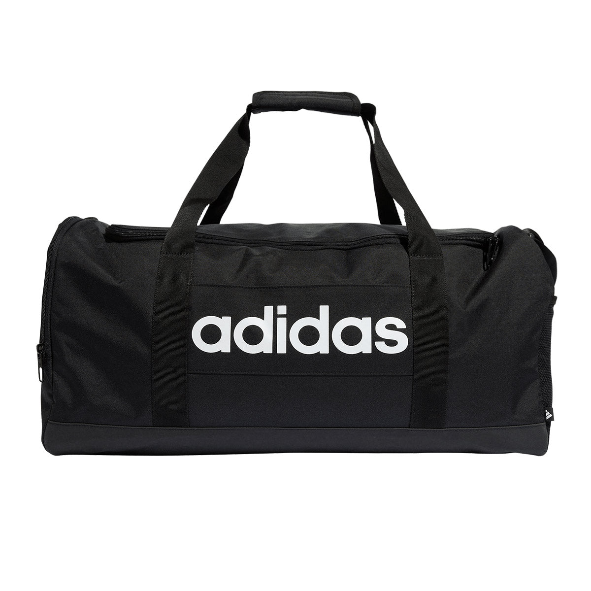 ADIDAS LINEAR DUFFEL MEDIUM - BLACK/BLACK/WHITE