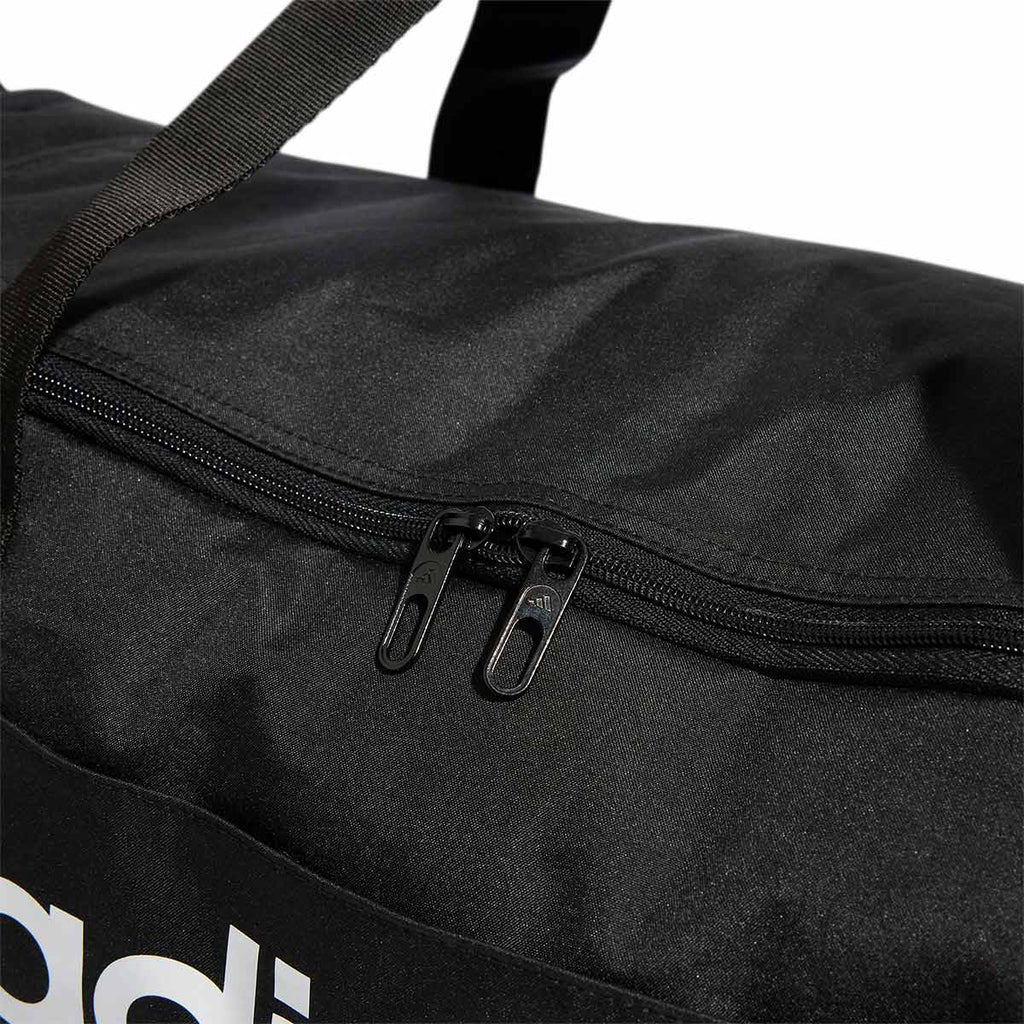 ADIDAS LINEAR DUFFEL MEDIUM - BLACK/BLACK/WHITE