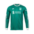 ADIDAS LIVERPOOL 2025/2026 THIRD PLAYER LONG SLEEVE JERSEY - SEA GREEN