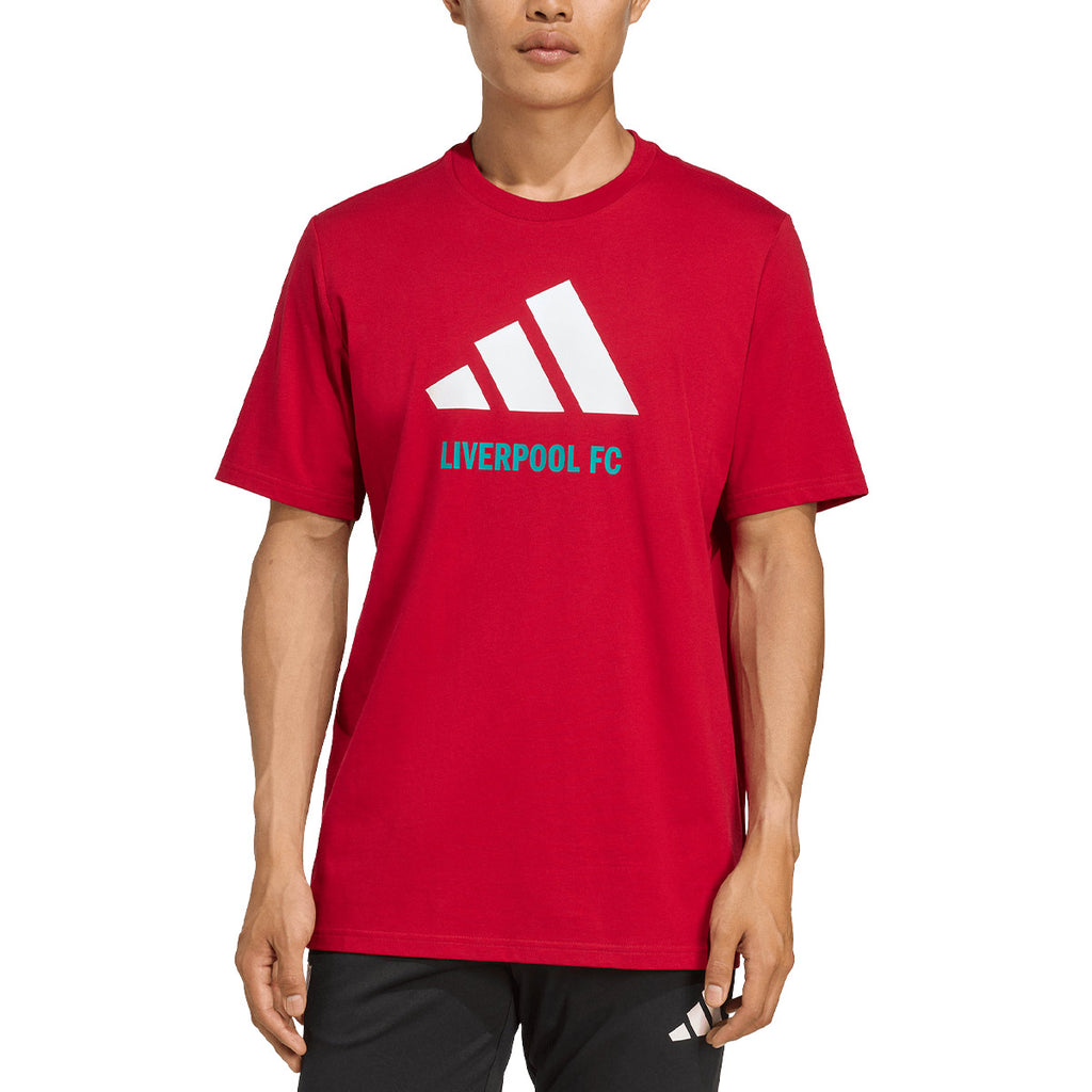 ADIDAS LIVERPOOL GRAPHIC TEE - STRAWBERRY RED