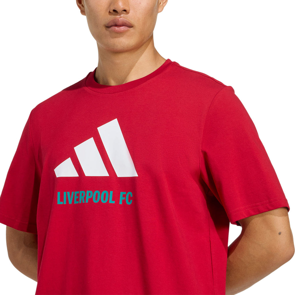 ADIDAS LIVERPOOL GRAPHIC TEE - STRAWBERRY RED