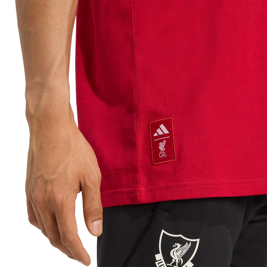 ADIDAS LIVERPOOL GRAPHIC TEE - STRAWBERRY RED