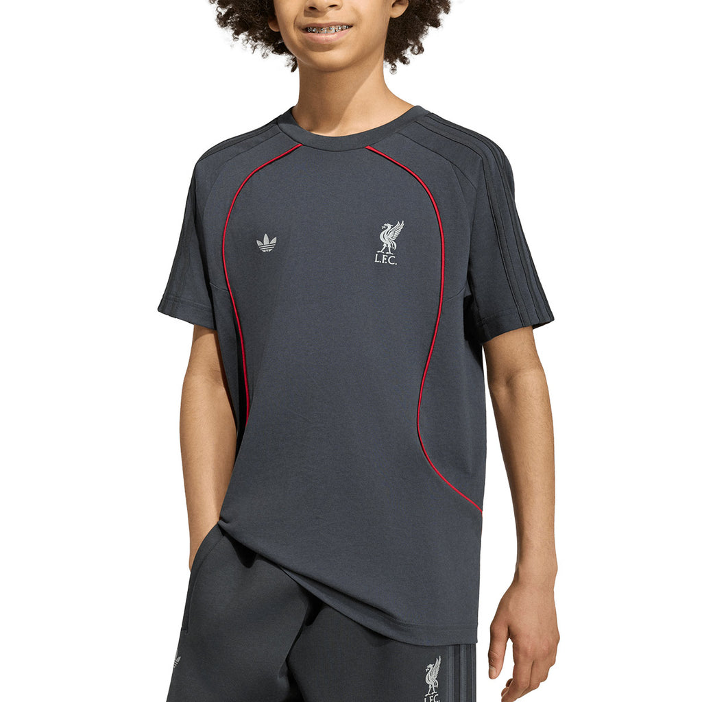 ADIDAS LIVERPOOL TEAMGEIST26 KIDS TEE - CARBON