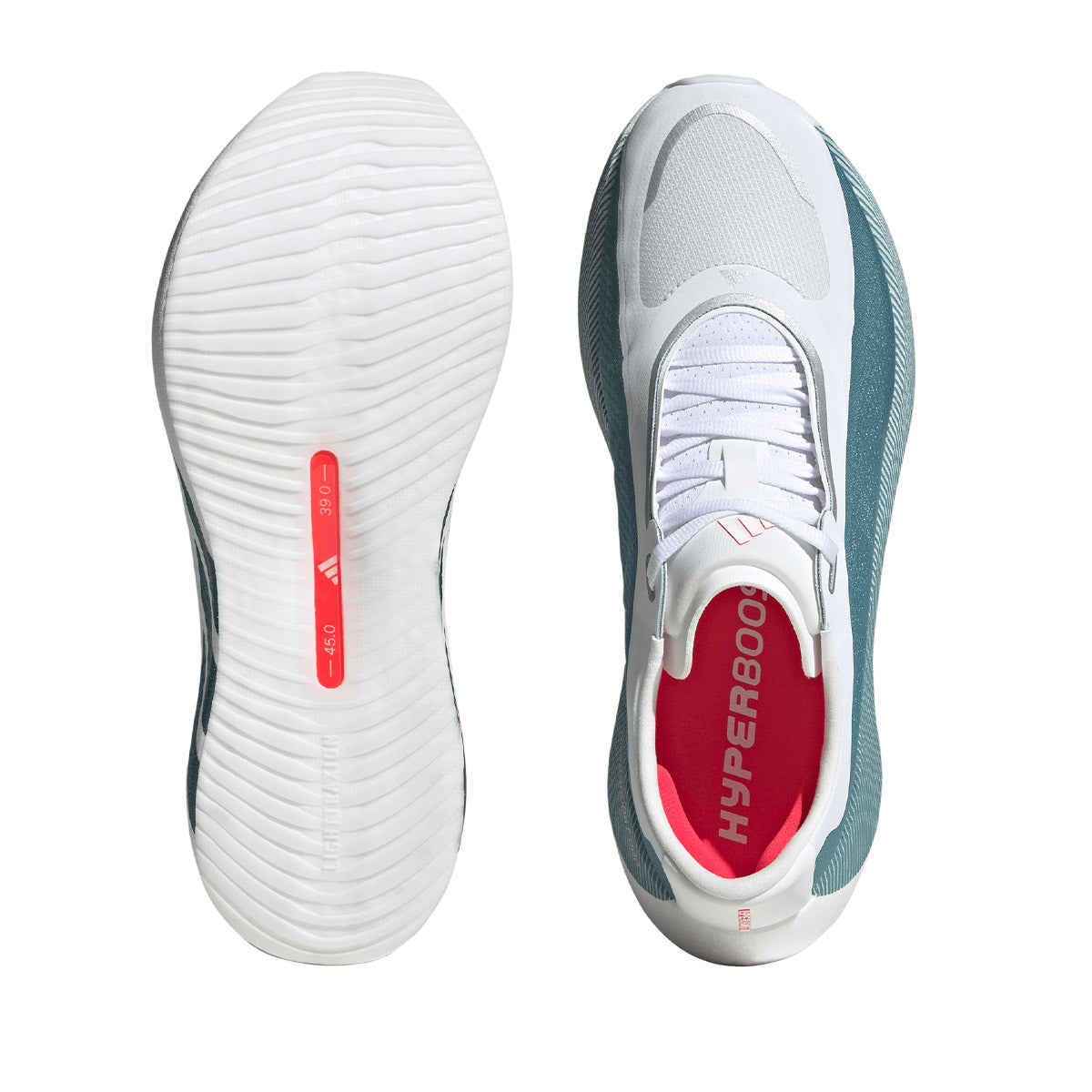 ADIDAS MEN HYPERBOOST EDGE - FTWWHT/PETMET/LUCRED